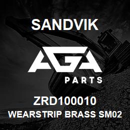 ZRD100010 Sandvik WEARSTRIP BRASS SM0230 3" X 3/8 IN. X | AGA Parts