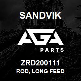 ZRD200111 Sandvik ROD, LONG FEED | AGA Parts