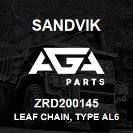 ZRD200145 Sandvik LEAF CHAIN, TYPE AL644 | AGA Parts