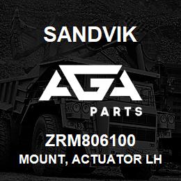 ZRM806100 Sandvik MOUNT, ACTUATOR LH | AGA Parts