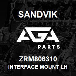 ZRM806310 Sandvik INTERFACE MOUNT LH | AGA Parts