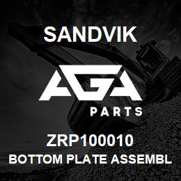 ZRP100010 Sandvik BOTTOM PLATE ASSEMBLY | AGA Parts