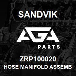 ZRP100020 Sandvik HOSE MANIFOLD ASSEMBLY | AGA Parts