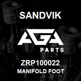 ZRP100022 Sandvik MANIFOLD FOOT | AGA Parts