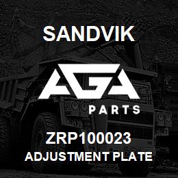 ZRP100023 Sandvik ADJUSTMENT PLATE | AGA Parts