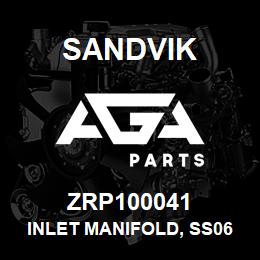ZRP100041 Sandvik INLET MANIFOLD, SS060, PLATE, 160X11 | AGA Parts