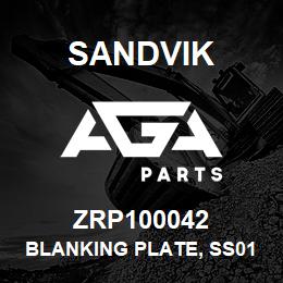 ZRP100042 Sandvik BLANKING PLATE, SS016, PLATE, 160X55X1 | AGA Parts