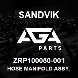 ZRP100050-001 Sandvik HOSE MANIFOLD ASSY, V2I DRILLHEAD | AGA Parts