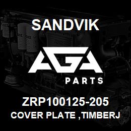 ZRP100125-205 Sandvik COVER PLATE ,TIMBERJACK | AGA Parts