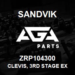 ZRP104300 Sandvik CLEVIS, 3RD STAGE EXTENSION | AGA Parts
