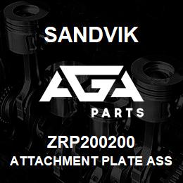 ZRP200200 Sandvik ATTACHMENT PLATE ASSEMBLY | AGA Parts