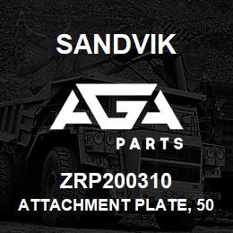 ZRP200310 Sandvik ATTACHMENT PLATE, 50 MM. REAR OFFSET | AGA Parts