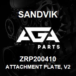 ZRP200410 Sandvik ATTACHMENT PLATE, V2I DRILLHEAD | AGA Parts
