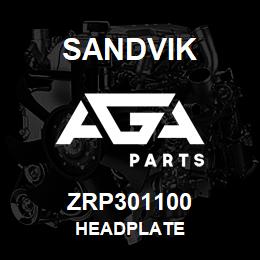ZRP301100 Sandvik HEADPLATE | AGA Parts