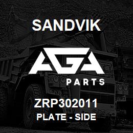 ZRP302011 Sandvik PLATE - SIDE | AGA Parts