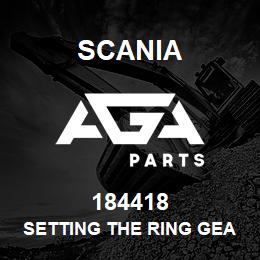 184418 Scania SETTING THE RING GEAR FRONT GROUP 0.4 | AGA Parts