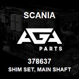 378637 Scania SHIM SET, MAIN SHAFT GR900,0.25MM | AGA Parts