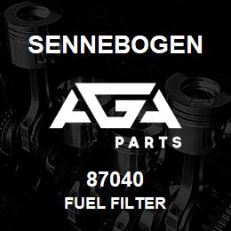 87040 Sennebogen FUEL FILTER | AGA Parts