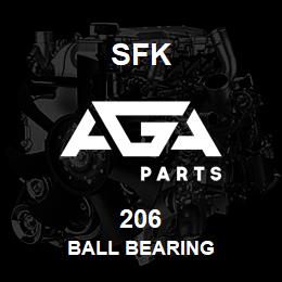 206 SFK BALL BEARING | AGA Parts