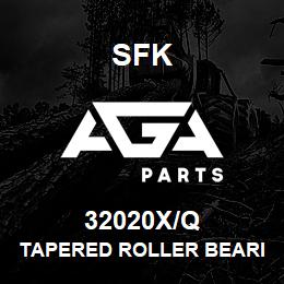 32020X/Q SFK TAPERED ROLLER BEARING | AGA Parts