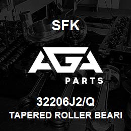 32206J2/Q SFK TAPERED ROLLER BEARING | AGA Parts