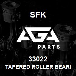 33022 SFK TAPERED ROLLER BEARING | AGA Parts