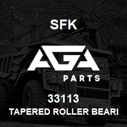 33113 SFK TAPERED ROLLER BEARING | AGA Parts