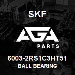 6003-2RS1C3HT51 SFK BALL BEARING | AGA Parts
