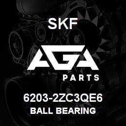 6203-2ZC3QE6 SFK BALL BEARING | AGA Parts