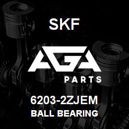 6203-2ZJEM SFK BALL BEARING | AGA Parts