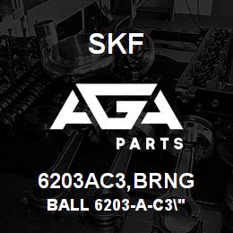 6203AC3,BRNG SFK BALL 6203-A-C3" | AGA Parts