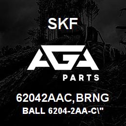 62042AAC,BRNG SFK BALL 6204-2AA-C" | AGA Parts