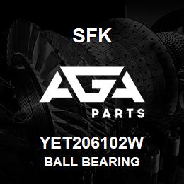 YET206102W SFK BALL BEARING | AGA Parts