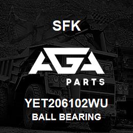 YET206102WU SFK BALL BEARING | AGA Parts