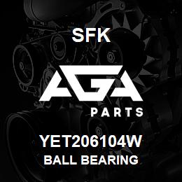 YET206104W SFK BALL BEARING | AGA Parts