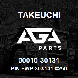 00010-30131 Takeuchi PIN FWP 30X131 #250 | AGA Parts