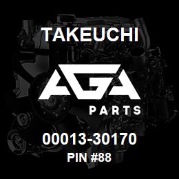 00013-30170 Takeuchi PIN #88 | AGA Parts