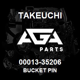 00013-35206 Takeuchi BUCKET PIN | AGA Parts