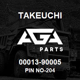 00013-90005 Takeuchi PIN NO-204 | AGA Parts