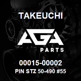 00015-00002 Takeuchi PIN STZ 50-490 #55 | AGA Parts