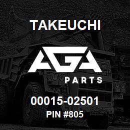00015-02501 Takeuchi PIN #805 | AGA Parts