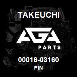 00016-03160 Takeuchi PIN | AGA Parts