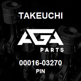 00016-03270 Takeuchi PIN | AGA Parts