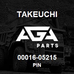 00016-05215 Takeuchi PIN | AGA Parts