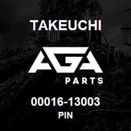 00016-13003 Takeuchi PIN | AGA Parts