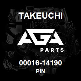 00016-14190 Takeuchi PIN | AGA Parts