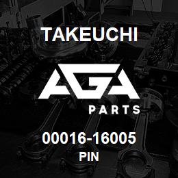 00016-16005 Takeuchi PIN | AGA Parts