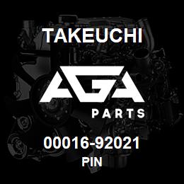 00016-92021 Takeuchi PIN | AGA Parts