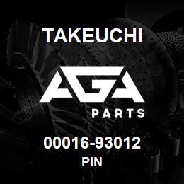 00016-93012 Takeuchi PIN | AGA Parts