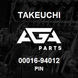 00016-94012 Takeuchi PIN | AGA Parts